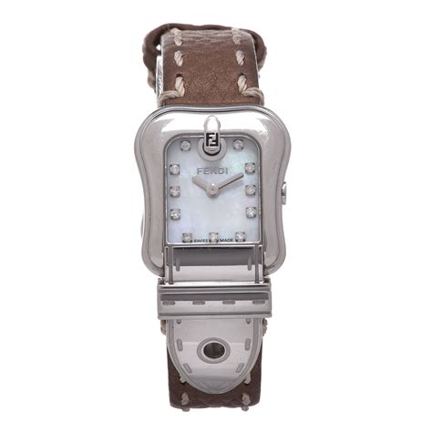 fendi stainless steel buckle watch